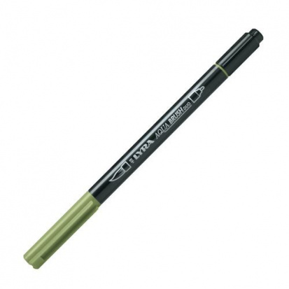 Ручка-кисть LYRA "Aqua Brush Duo", двусторонняя, Травяной зеленый sela65 YTQ4
